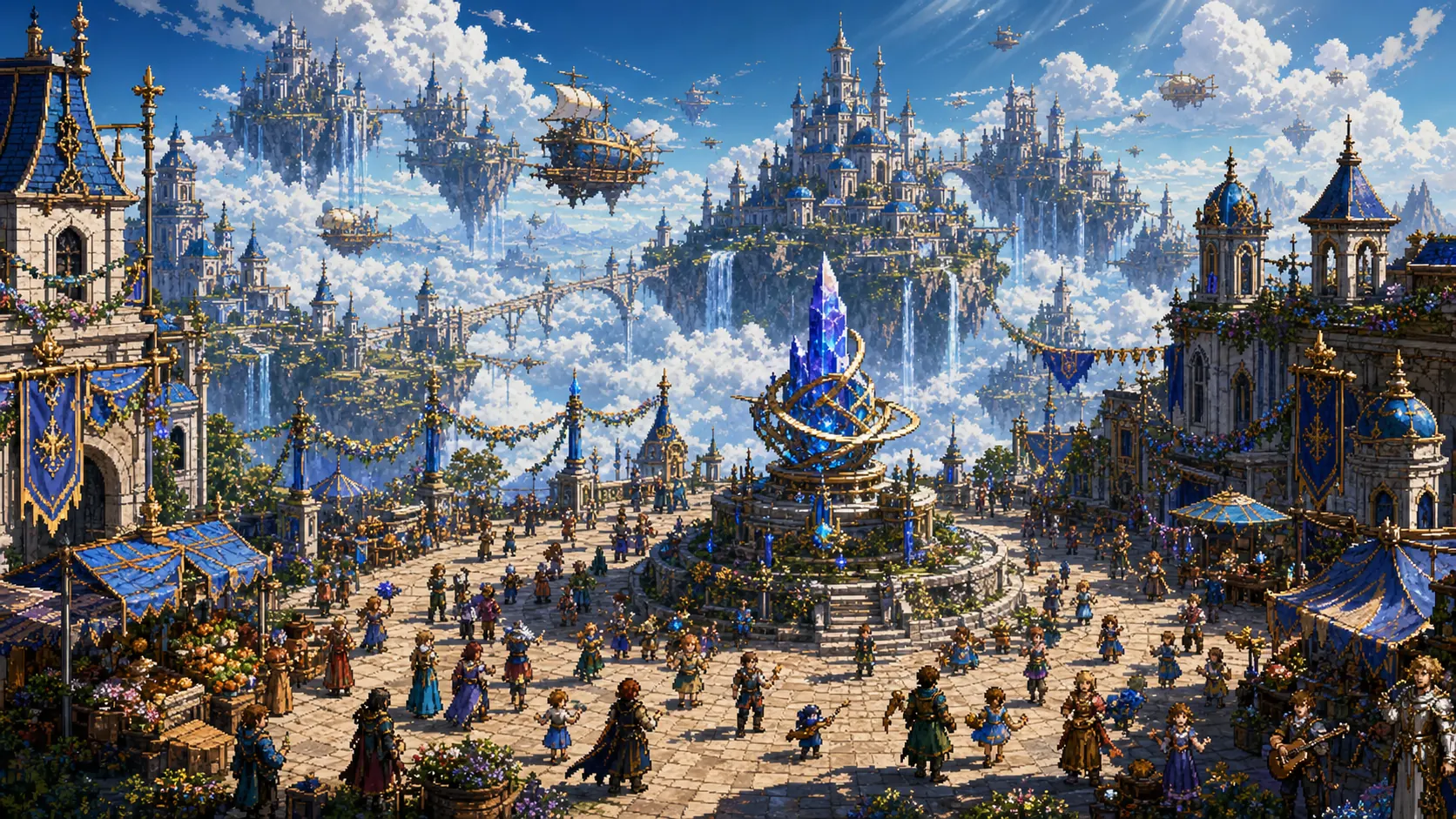 A Remembrance Festival in a thriving floating city